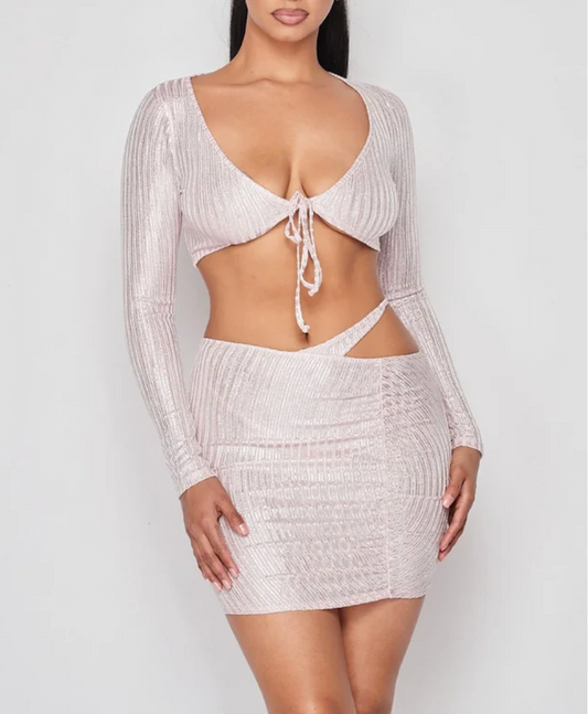 For the Night Metallic Two-Piece Set